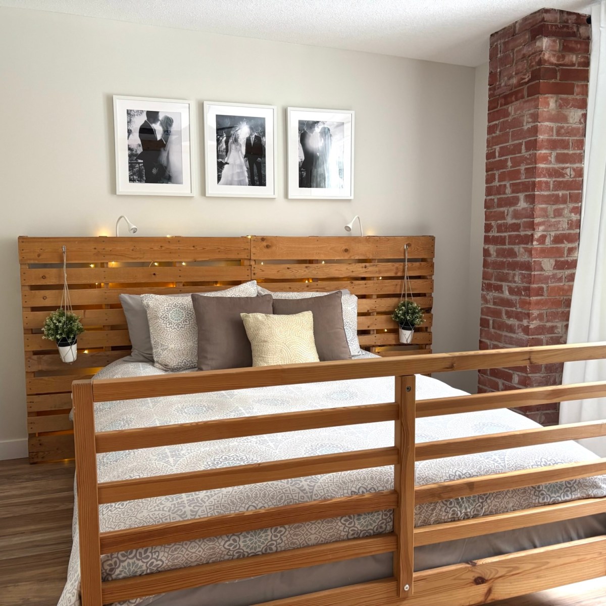 DIY Pallet Bed Frame Update: What We Changed & What We Still Love (After 10&nbsp;Years)